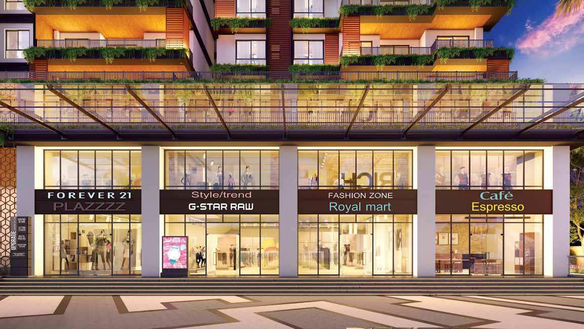 Double-Height Luxury Retail Boulevard