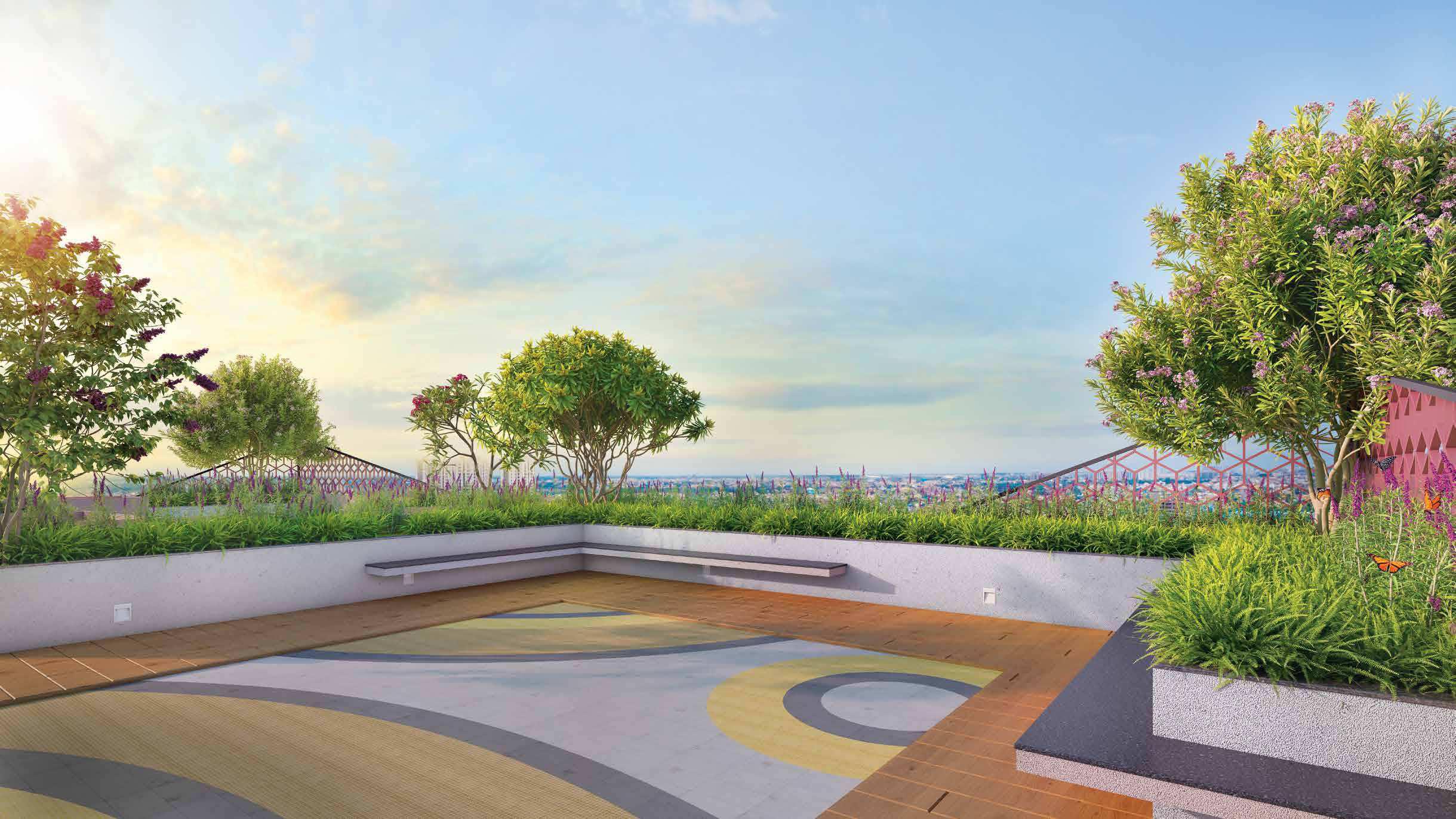 Rooftop Star Gazing Deck & Planters