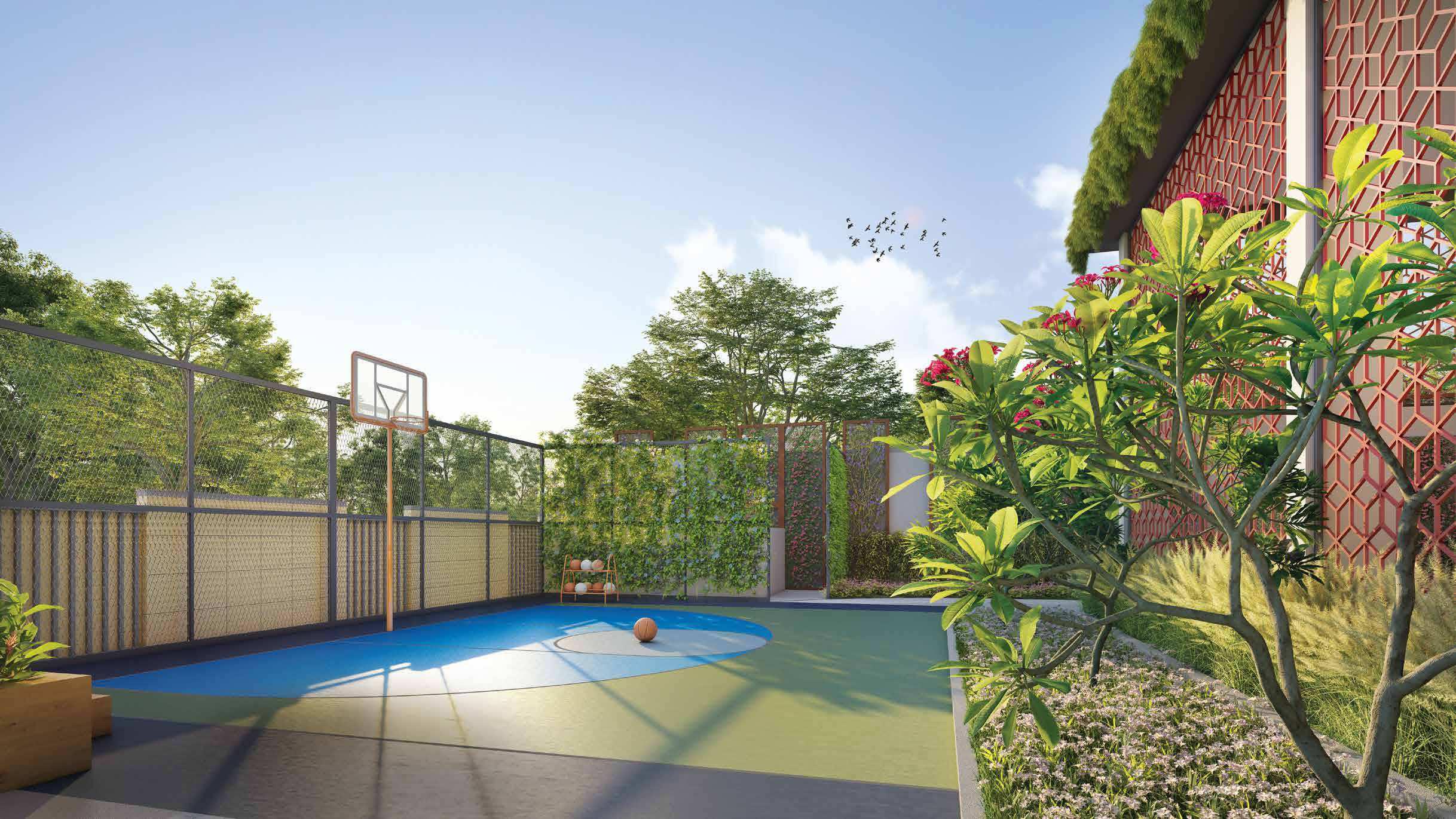 Multipurpose Basketball & Badminton Court