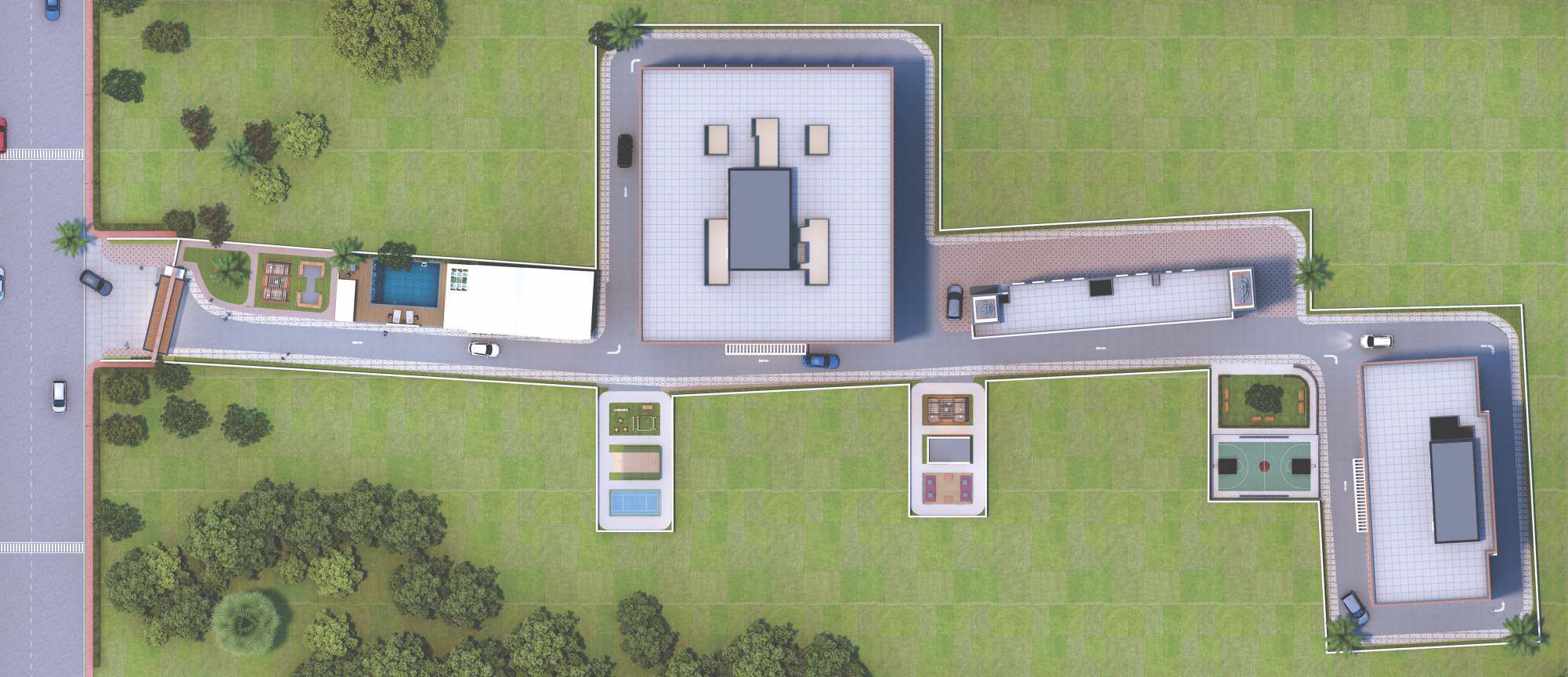 Master Ground Site & Circulation Layout