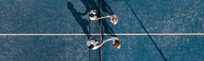 Outdoor Badminton / Tennis Sports Court