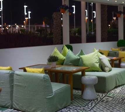 Rooftop Cabana Lounge & Night View Seating