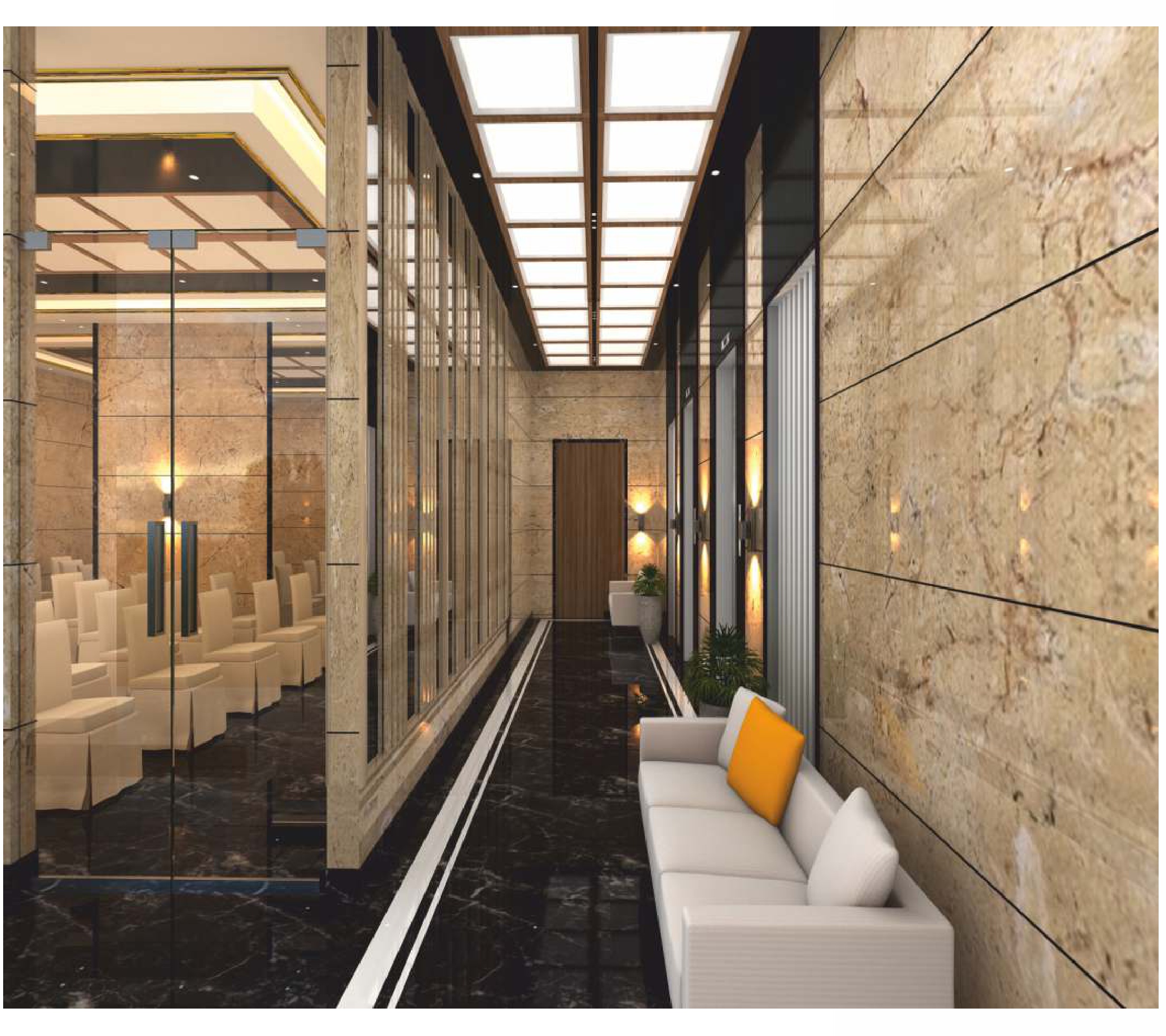 Double-Height Grand Entrance Lobby